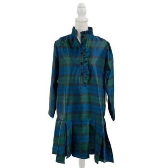 Tuckernuck | NEW Blackwatch Tate Plaid Academia Long Sleeve Mini Dress Size XXXL - Picture 5 of 13